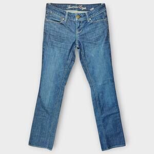 Womens American Eagle "77 Straight" Blue Jeans Size 4